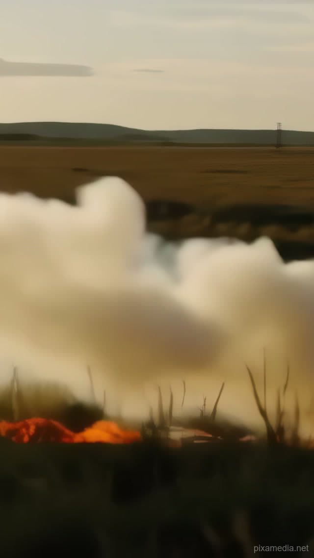 Prairie Burn in Light - Smoke & Dust AI stock